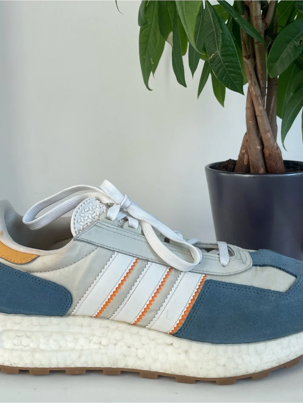 Men Size 11 adidas Retropy Grey Blue Orange Shoes